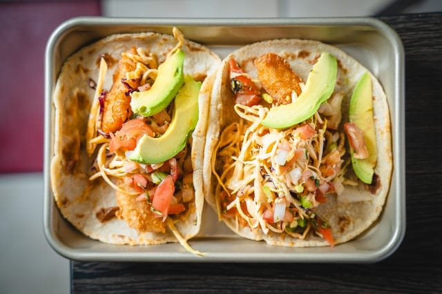 Seafood Tacos.